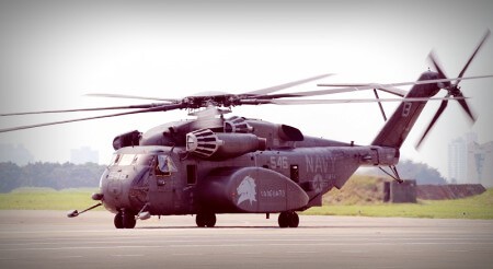 美國-美軍-海軍陸戰隊-超級種馬-SEA STALLION-CH53-直昇機-台南-基地-機場-莫拉克-颱風-救災